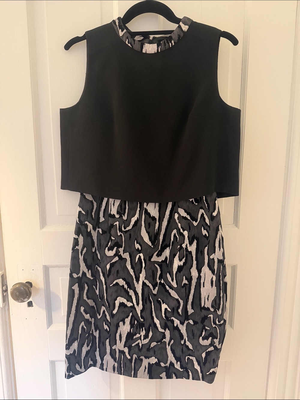 Proenza Schouler Black & White Sleeveless Mini Dress